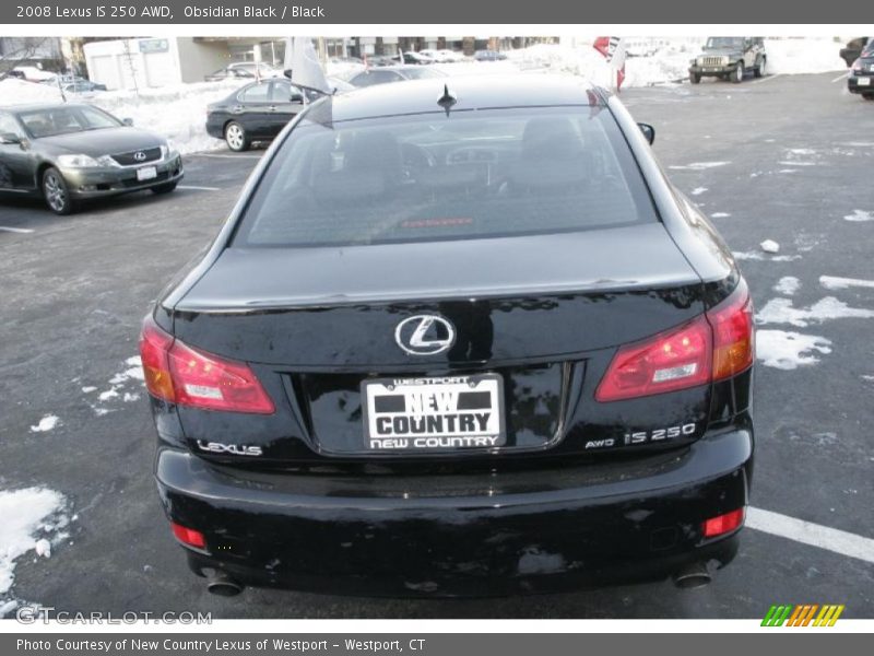 Obsidian Black / Black 2008 Lexus IS 250 AWD