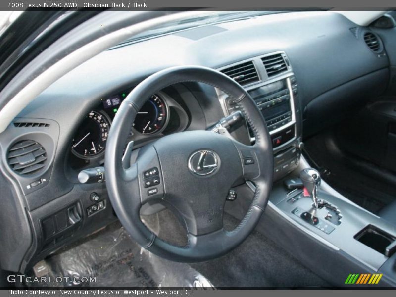 Obsidian Black / Black 2008 Lexus IS 250 AWD