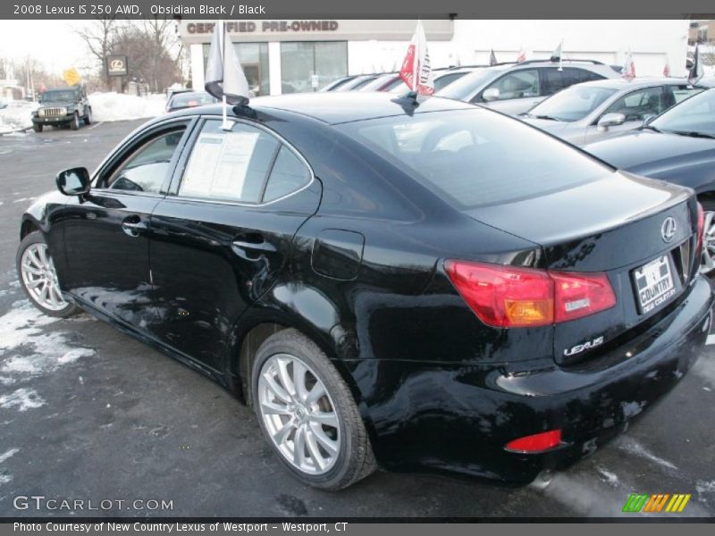Obsidian Black / Black 2008 Lexus IS 250 AWD