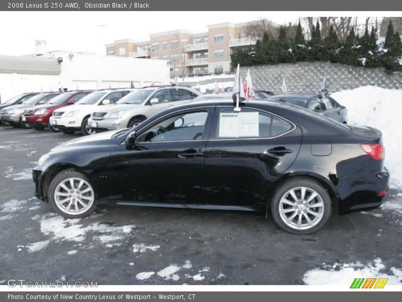 Obsidian Black / Black 2008 Lexus IS 250 AWD