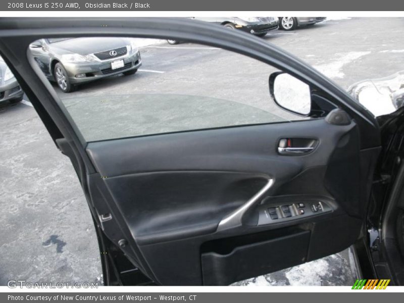Obsidian Black / Black 2008 Lexus IS 250 AWD