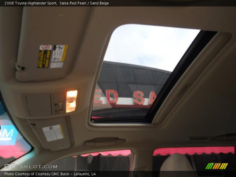 Salsa Red Pearl / Sand Beige 2008 Toyota Highlander Sport