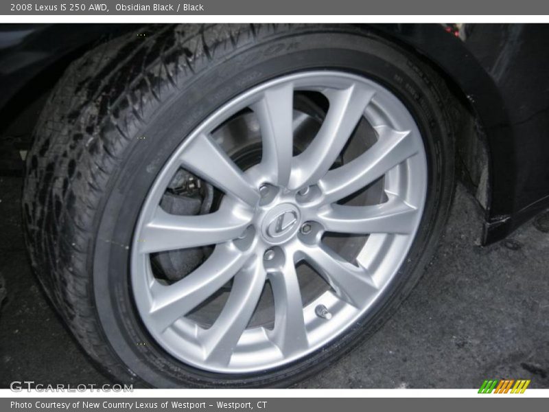 Obsidian Black / Black 2008 Lexus IS 250 AWD