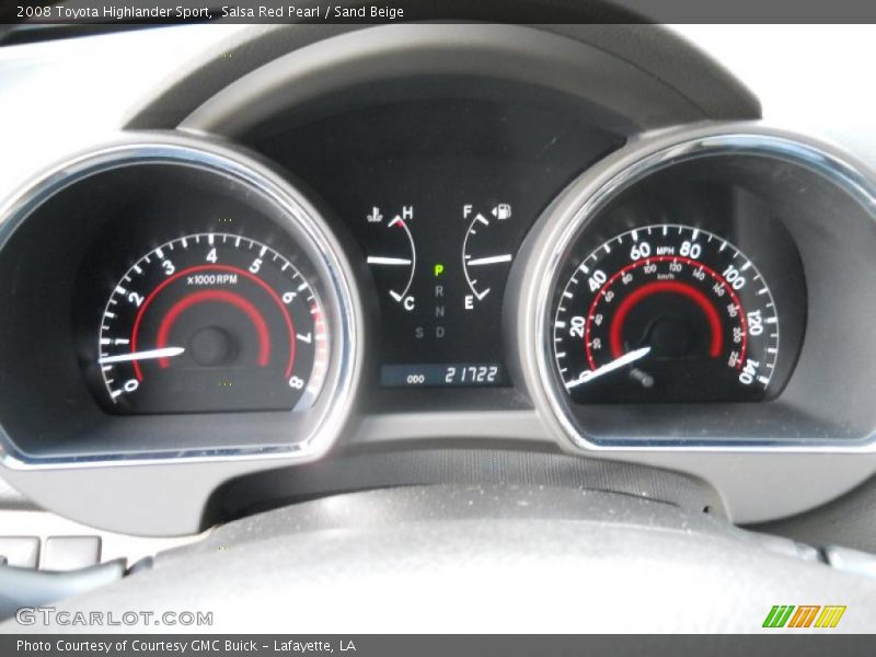Salsa Red Pearl / Sand Beige 2008 Toyota Highlander Sport