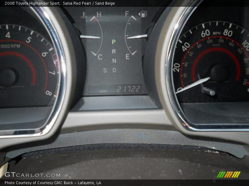 Salsa Red Pearl / Sand Beige 2008 Toyota Highlander Sport