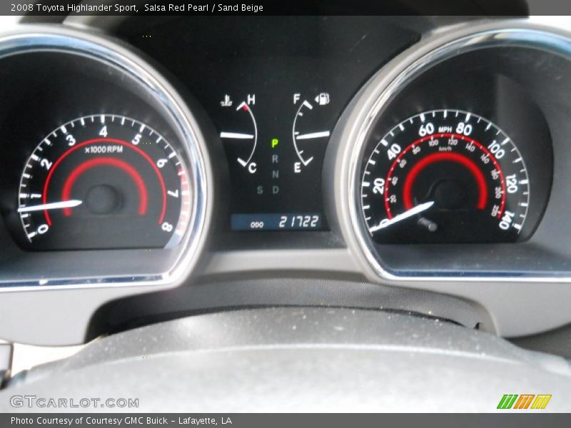 Salsa Red Pearl / Sand Beige 2008 Toyota Highlander Sport