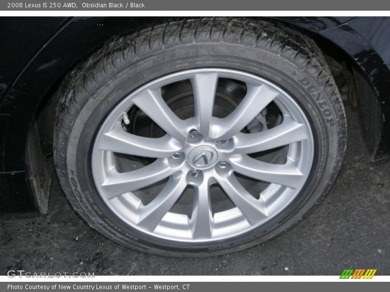 Obsidian Black / Black 2008 Lexus IS 250 AWD