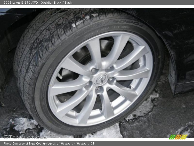 Obsidian Black / Black 2008 Lexus IS 250 AWD