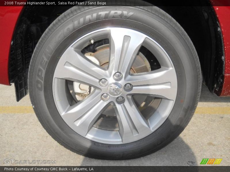 Salsa Red Pearl / Sand Beige 2008 Toyota Highlander Sport