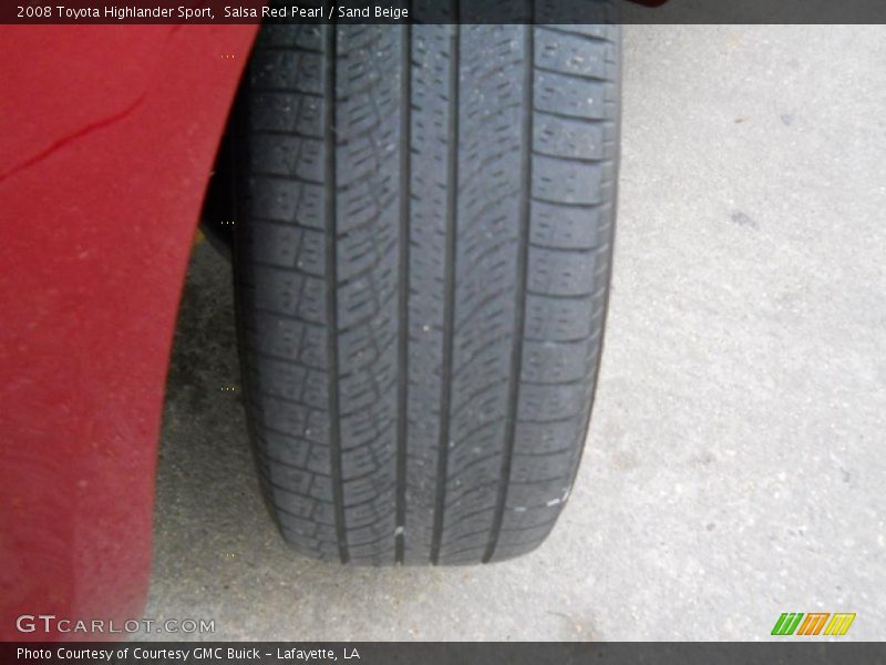 Salsa Red Pearl / Sand Beige 2008 Toyota Highlander Sport