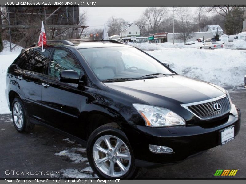 Black Onyx / Light Gray 2008 Lexus RX 350 AWD