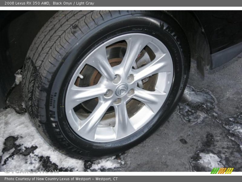 Black Onyx / Light Gray 2008 Lexus RX 350 AWD