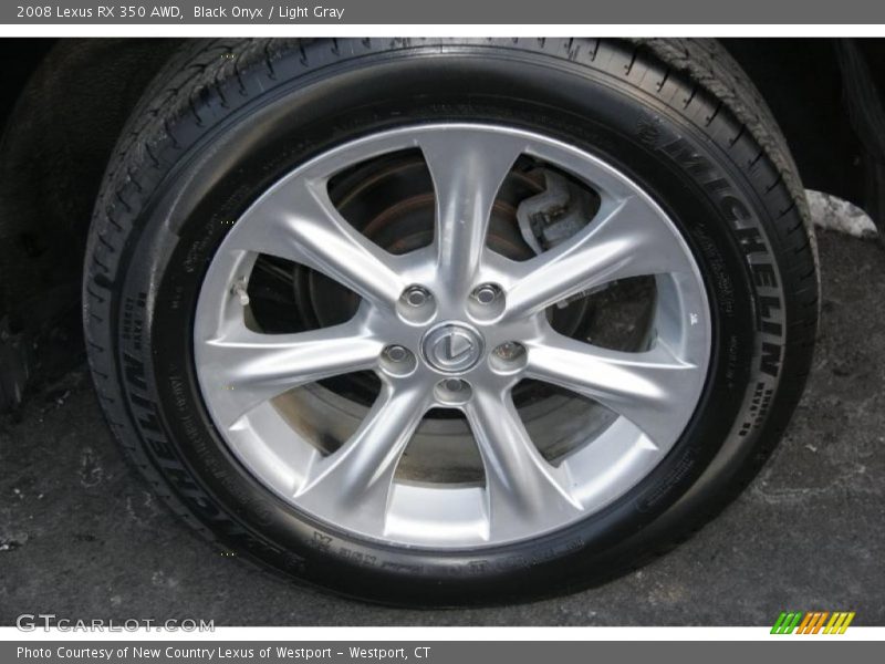 Black Onyx / Light Gray 2008 Lexus RX 350 AWD