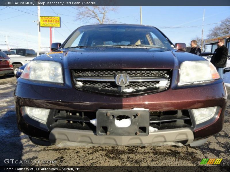 Deep Mahogany Red Pearl / Saddle 2002 Acura MDX