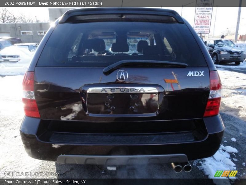Deep Mahogany Red Pearl / Saddle 2002 Acura MDX