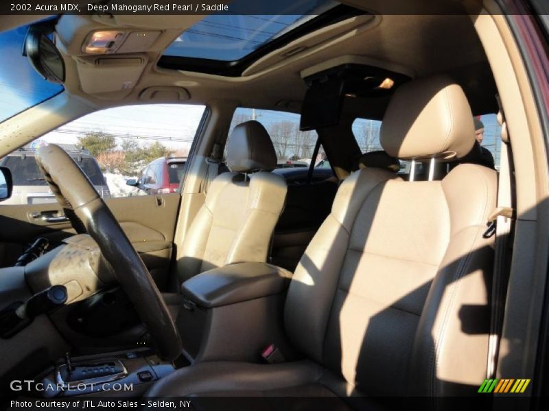 Deep Mahogany Red Pearl / Saddle 2002 Acura MDX