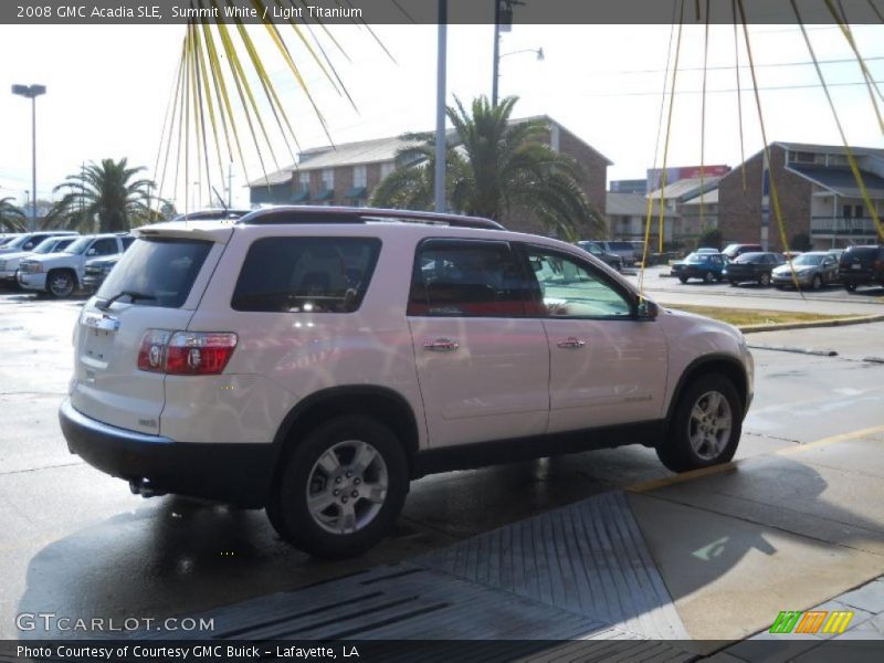 Summit White / Light Titanium 2008 GMC Acadia SLE