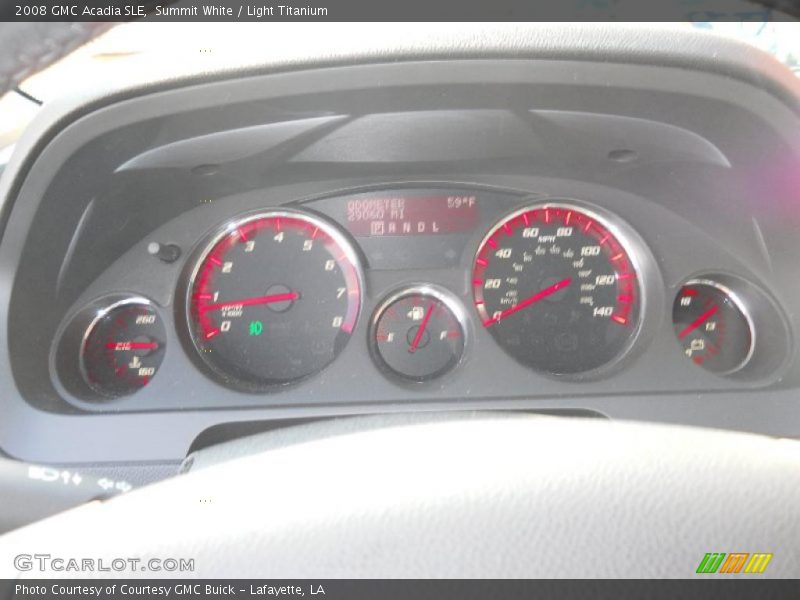 Summit White / Light Titanium 2008 GMC Acadia SLE