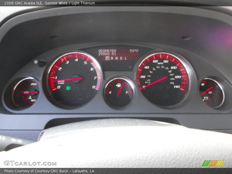 Summit White / Light Titanium 2008 GMC Acadia SLE