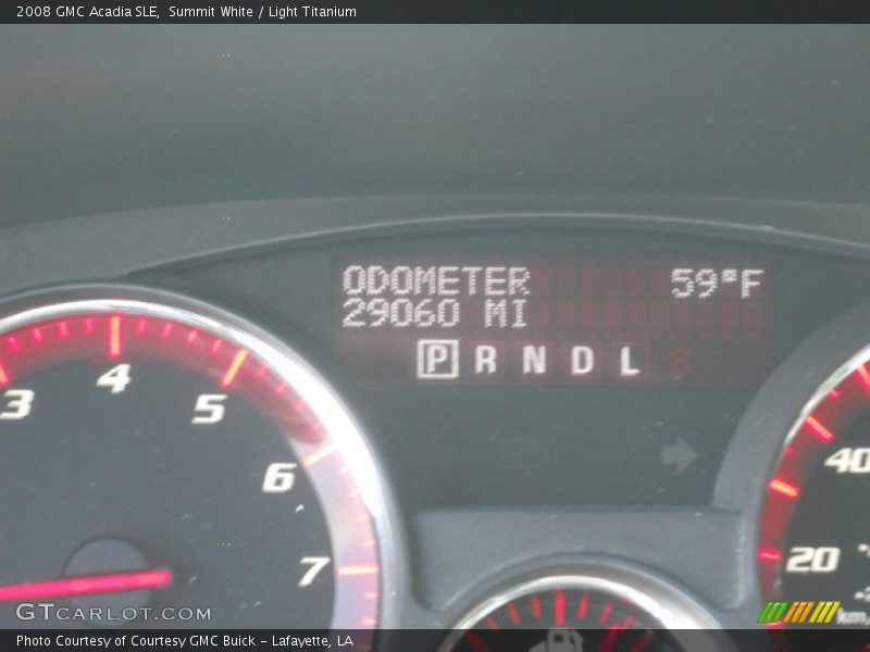 Summit White / Light Titanium 2008 GMC Acadia SLE