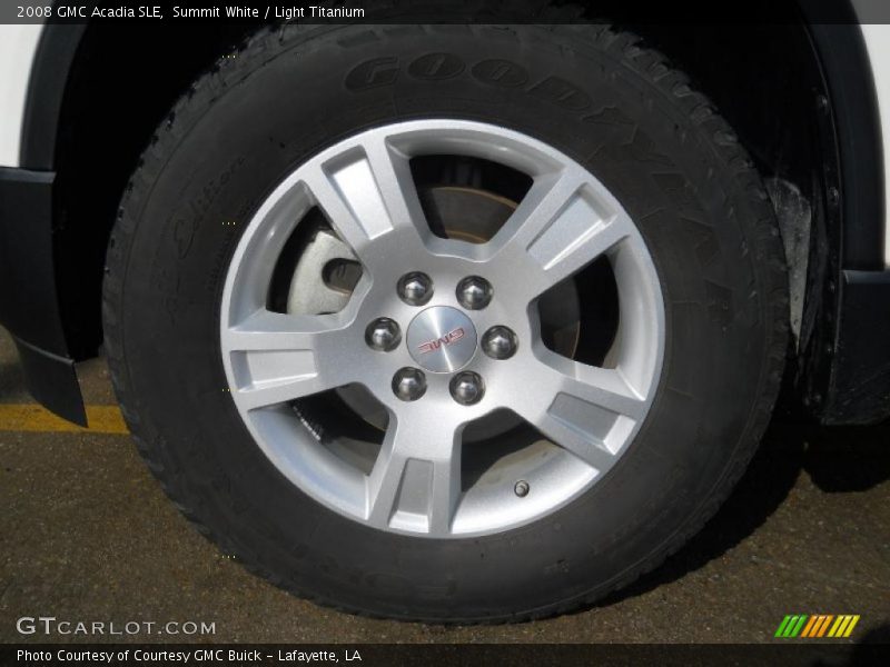Summit White / Light Titanium 2008 GMC Acadia SLE