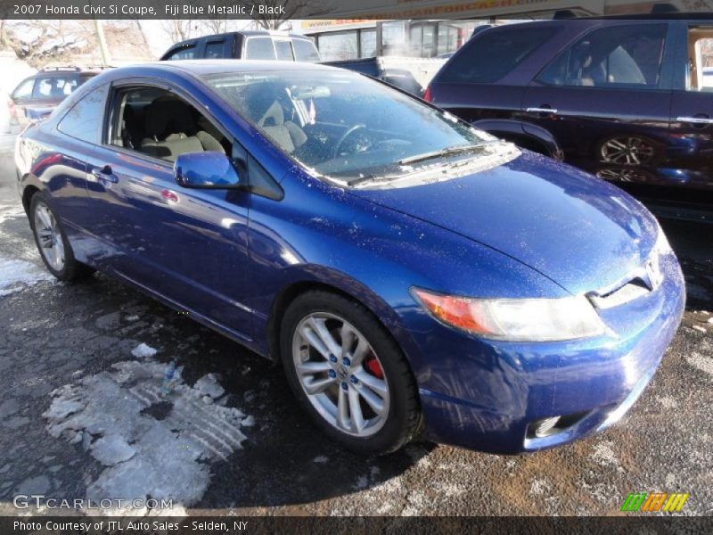 Fiji Blue Metallic / Black 2007 Honda Civic Si Coupe