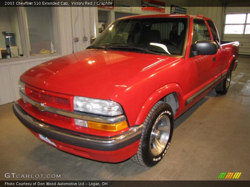 Victory Red / Graphite 2003 Chevrolet S10 Extended Cab