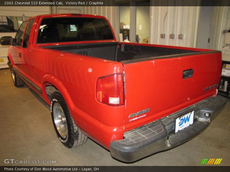 Victory Red / Graphite 2003 Chevrolet S10 Extended Cab