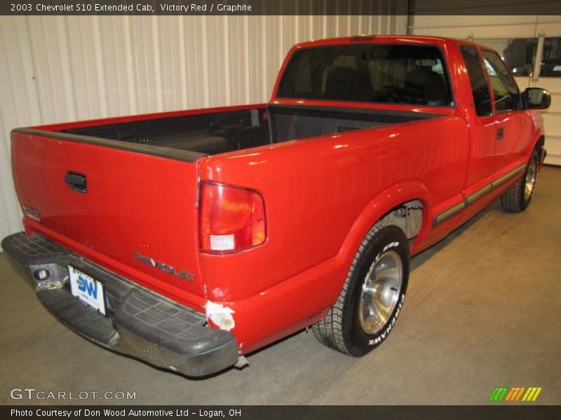 Victory Red / Graphite 2003 Chevrolet S10 Extended Cab