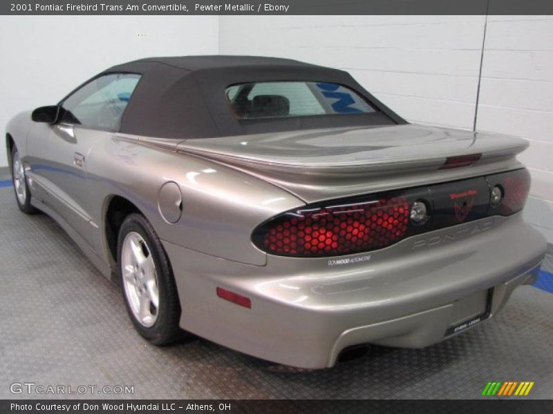 Pewter Metallic / Ebony 2001 Pontiac Firebird Trans Am Convertible