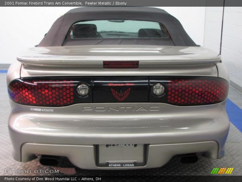 Pewter Metallic / Ebony 2001 Pontiac Firebird Trans Am Convertible