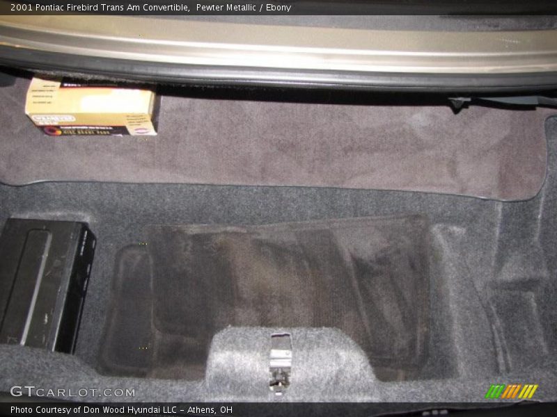 Pewter Metallic / Ebony 2001 Pontiac Firebird Trans Am Convertible