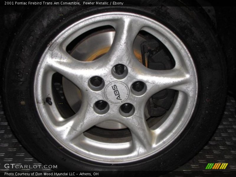Pewter Metallic / Ebony 2001 Pontiac Firebird Trans Am Convertible