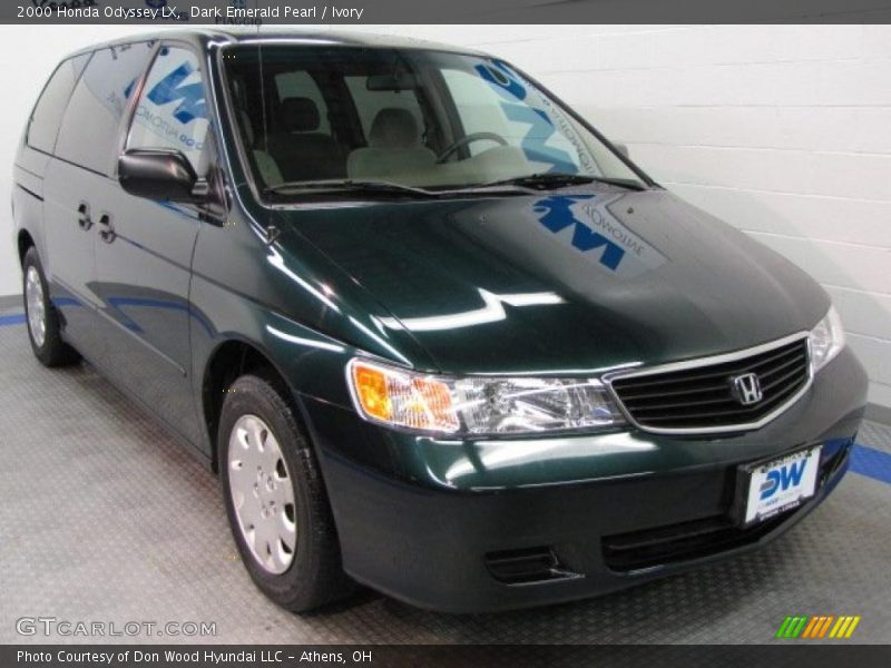 Dark Emerald Pearl / Ivory 2000 Honda Odyssey LX