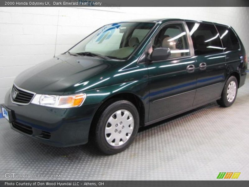 Dark Emerald Pearl / Ivory 2000 Honda Odyssey LX