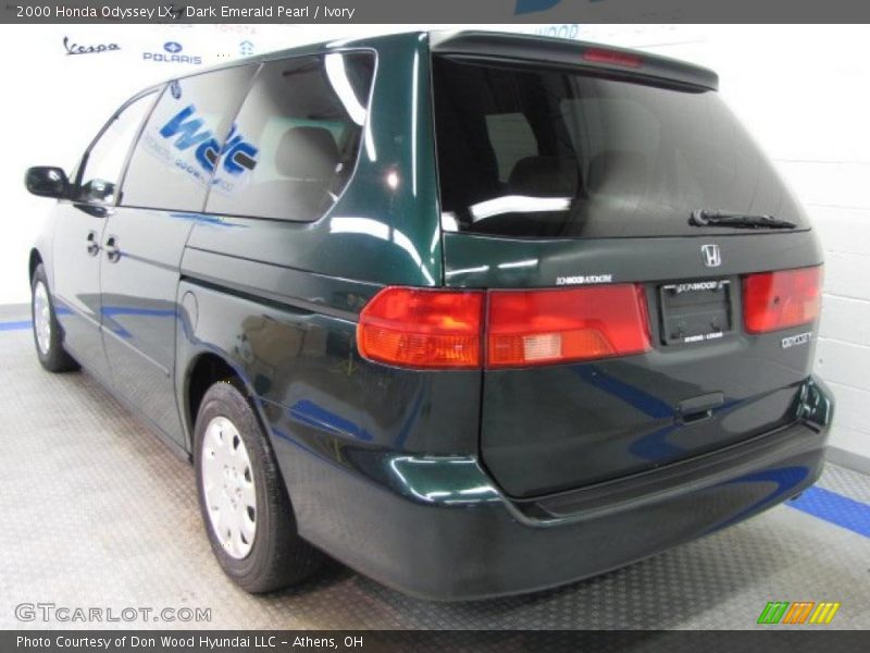 Dark Emerald Pearl / Ivory 2000 Honda Odyssey LX