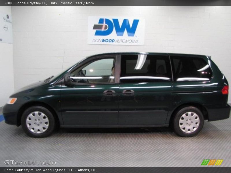 Dark Emerald Pearl / Ivory 2000 Honda Odyssey LX