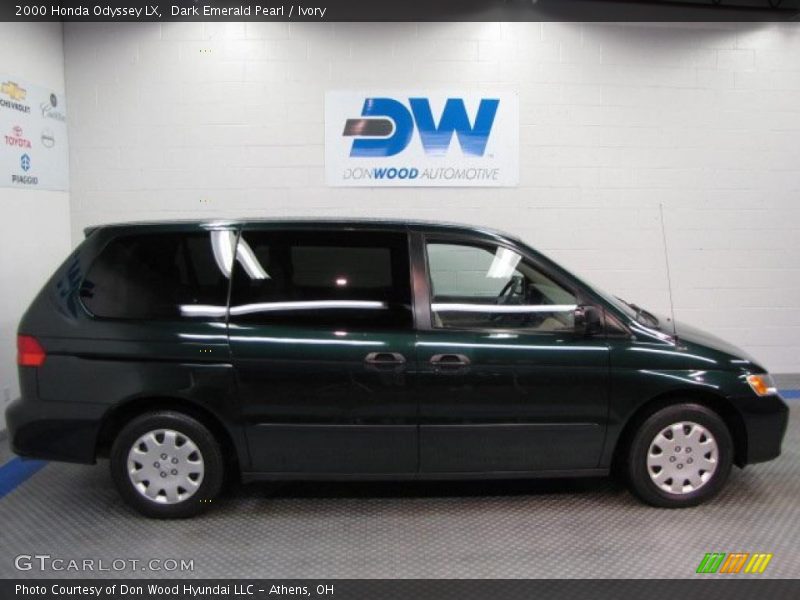 Dark Emerald Pearl / Ivory 2000 Honda Odyssey LX