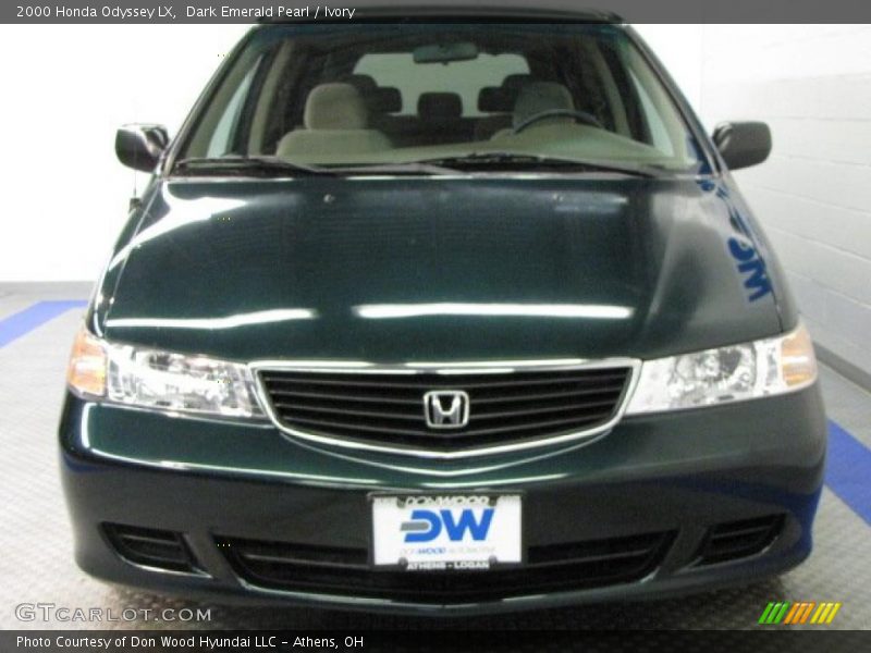 Dark Emerald Pearl / Ivory 2000 Honda Odyssey LX
