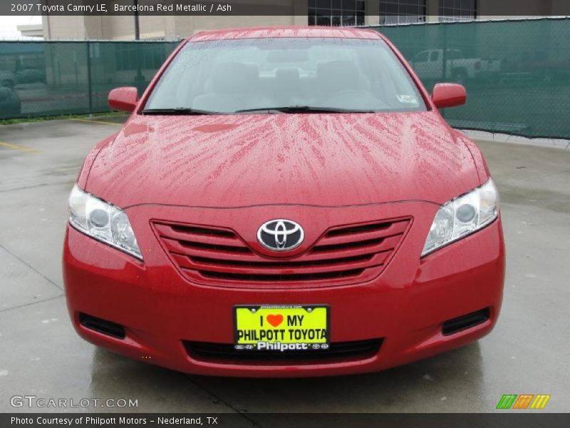 Barcelona Red Metallic / Ash 2007 Toyota Camry LE