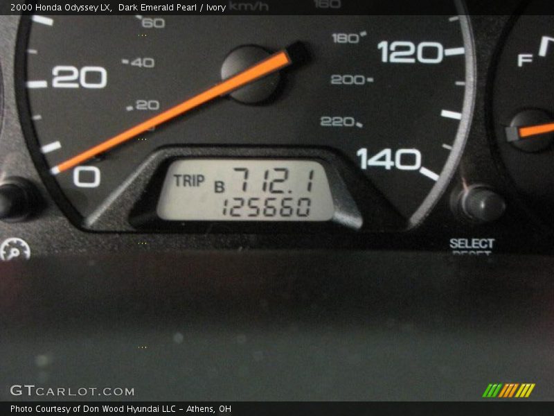 Dark Emerald Pearl / Ivory 2000 Honda Odyssey LX