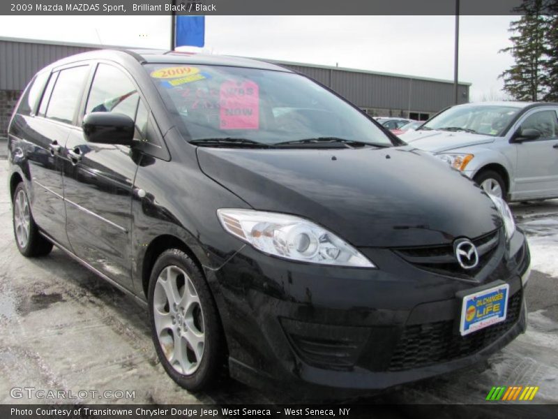 Brilliant Black / Black 2009 Mazda MAZDA5 Sport