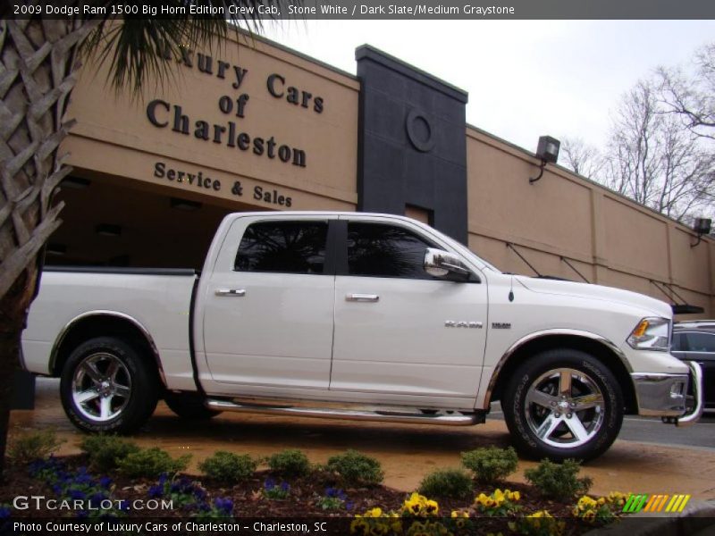 Stone White / Dark Slate/Medium Graystone 2009 Dodge Ram 1500 Big Horn Edition Crew Cab