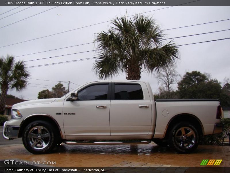 Stone White / Dark Slate/Medium Graystone 2009 Dodge Ram 1500 Big Horn Edition Crew Cab