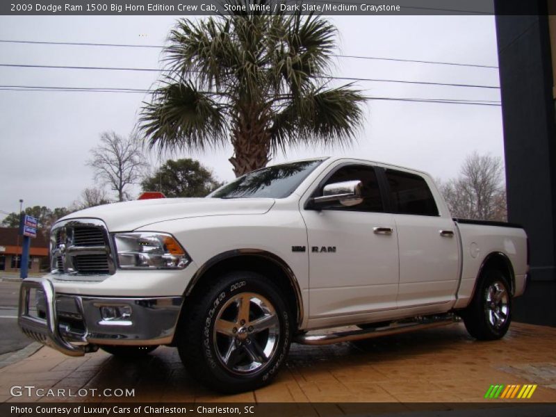 Stone White / Dark Slate/Medium Graystone 2009 Dodge Ram 1500 Big Horn Edition Crew Cab