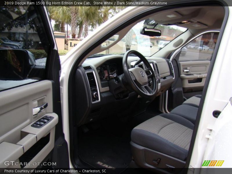 Stone White / Dark Slate/Medium Graystone 2009 Dodge Ram 1500 Big Horn Edition Crew Cab