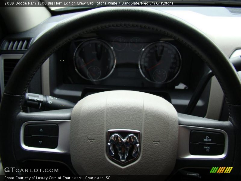 Stone White / Dark Slate/Medium Graystone 2009 Dodge Ram 1500 Big Horn Edition Crew Cab