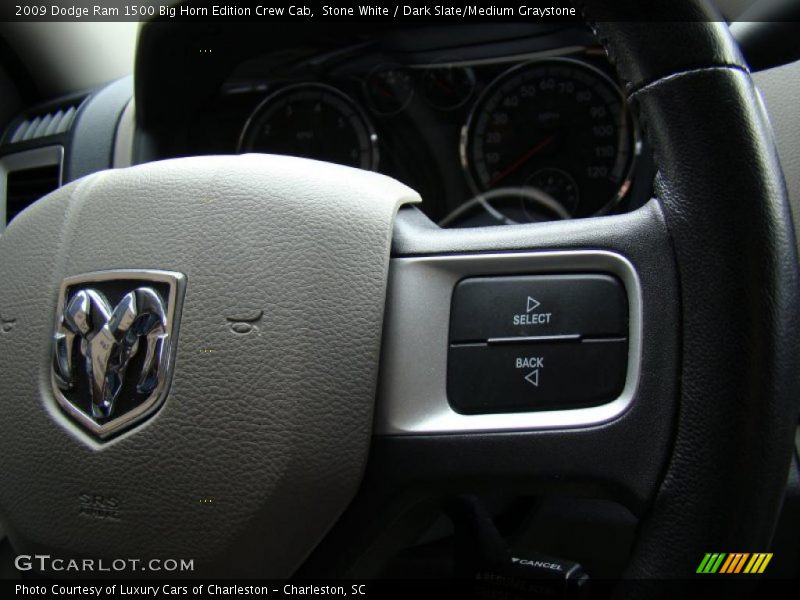 Stone White / Dark Slate/Medium Graystone 2009 Dodge Ram 1500 Big Horn Edition Crew Cab