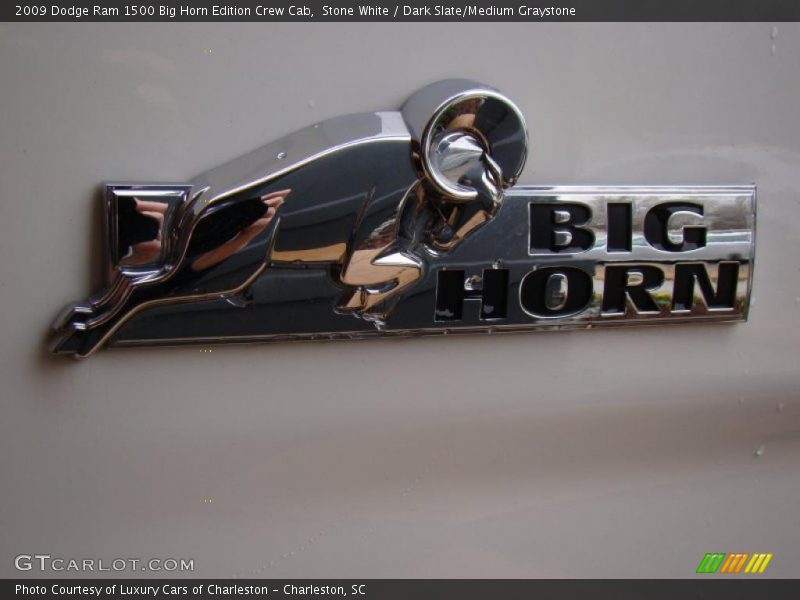 Stone White / Dark Slate/Medium Graystone 2009 Dodge Ram 1500 Big Horn Edition Crew Cab