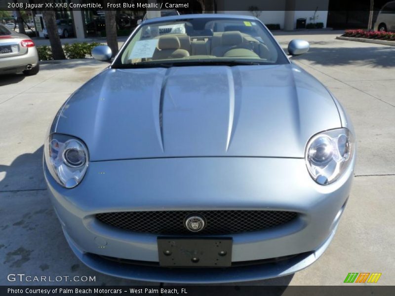 Frost Blue Metallic / Caramel 2008 Jaguar XK XK8 Convertible